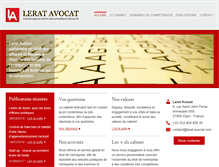 Tablet Screenshot of lerat-avocat.com